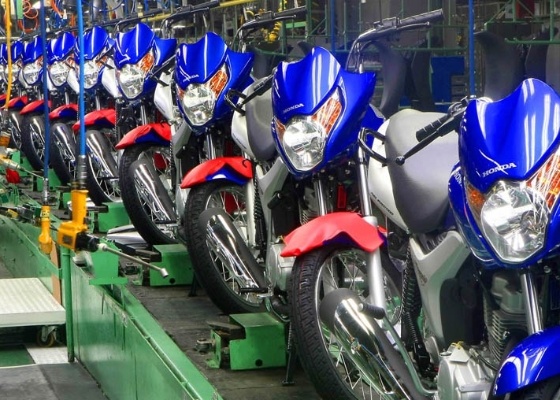 Na imagem, fábrica de motos da Honda na Zona Franca de Manaus (AM) - Divulgação