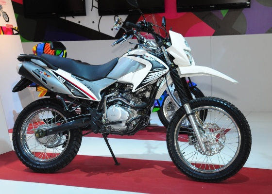 A moto trail Explorer é uma das motos expostas pela chinesa Shineray no Salão Duas Rodas - Doni Castilho/Infomoto